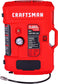 CRAFTSMAN Tire Inflator, All in One Wall Mount Air Compressor Oil-Free with Retractable 30ft Air Hose and Pressure Regulator, Great for Tire Inflation, Brad/Stapler, Finishing Jobs,1.5HP 125PSI