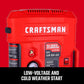 CRAFTSMAN Tire Inflator, All in One Wall Mount Air Compressor Oil-Free with Retractable 30ft Air Hose and Pressure Regulator, Great for Tire Inflation, Brad/Stapler, Finishing Jobs,1.5HP 125PSI